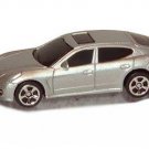 2017 Maisto 1:64 Porsche Panamera Turbo in Silver Metallic Carded 11803