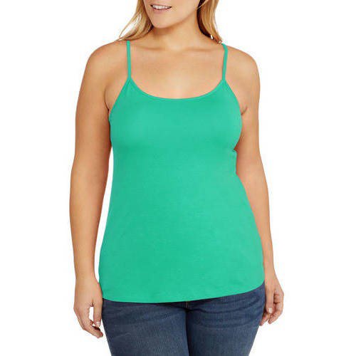 New, Faded Glory, Women's Plus Cami, Color DREAMY TEAL, Size 1-X