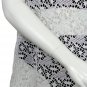 New, Love University, Lace Crop Top With Ties In The Back, Short Sleeves Color White, Size Large