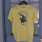 Hanes Moosehead Lake Yellow Tee Shirt Mens