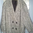 Wool Black and Grey Women Coat