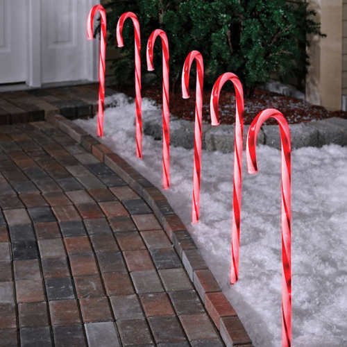 Sylvania Color Changing Candy Canes (Set of 6)