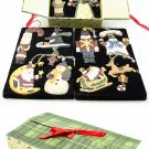 Wooden Christmas Ornament set of 12