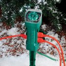Sylvania 6 Outlet Power Stake Outdoor Green w/ Timer & 6' Light Duty Power Cord