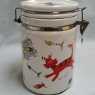 Collectibles Ceramic Cat Decorated Jar