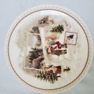 Collectible Villeroy & Boch Winter Souvenir 12" Cake Plate Christmas Vintage