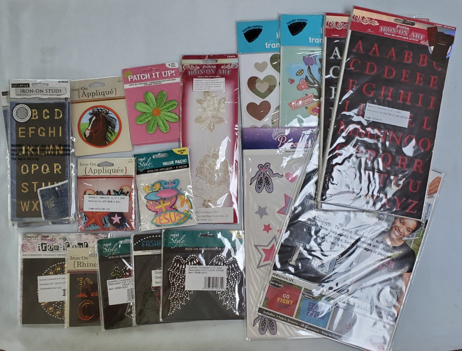 Iron on Art  Closeout Buy the Lot
