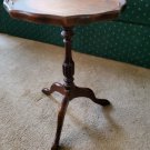 Vintage Round Pedestal Accent Table