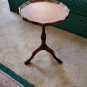 Vintage Round Pedestal Accent Table