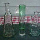 Vintage Collectible Glass Vases lot of 3