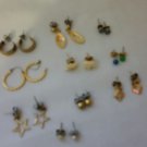 Vintage Jewelry Pierce Earrings Buy the lot of 10