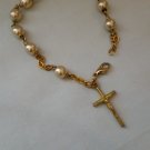 Vintage Jewelry Ladies Bracelet with Crucifix Charm