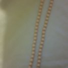 Vintage 28" Satin White Pearl like Necklace
