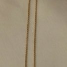 Vintage 10" Gold Finish Chain with "M" Pendent (10 m)