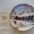 BUDWEISER BEER 1989 "WINTER'S DAY" CHRISTMAS COLLECTOR PLATE