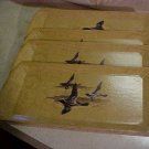 Genuine Hasko Trays Flying Ducks set of 4 -Collectible