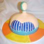 Ceramic Cheese Covered Plate