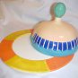 Ceramic Cheese Covered Plate