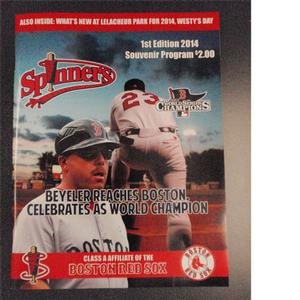 Spinners 1 st Edition 2014 Souvenir Program