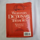 Webster's Dictionary and Thesaurus of Synonyms and Antonyms