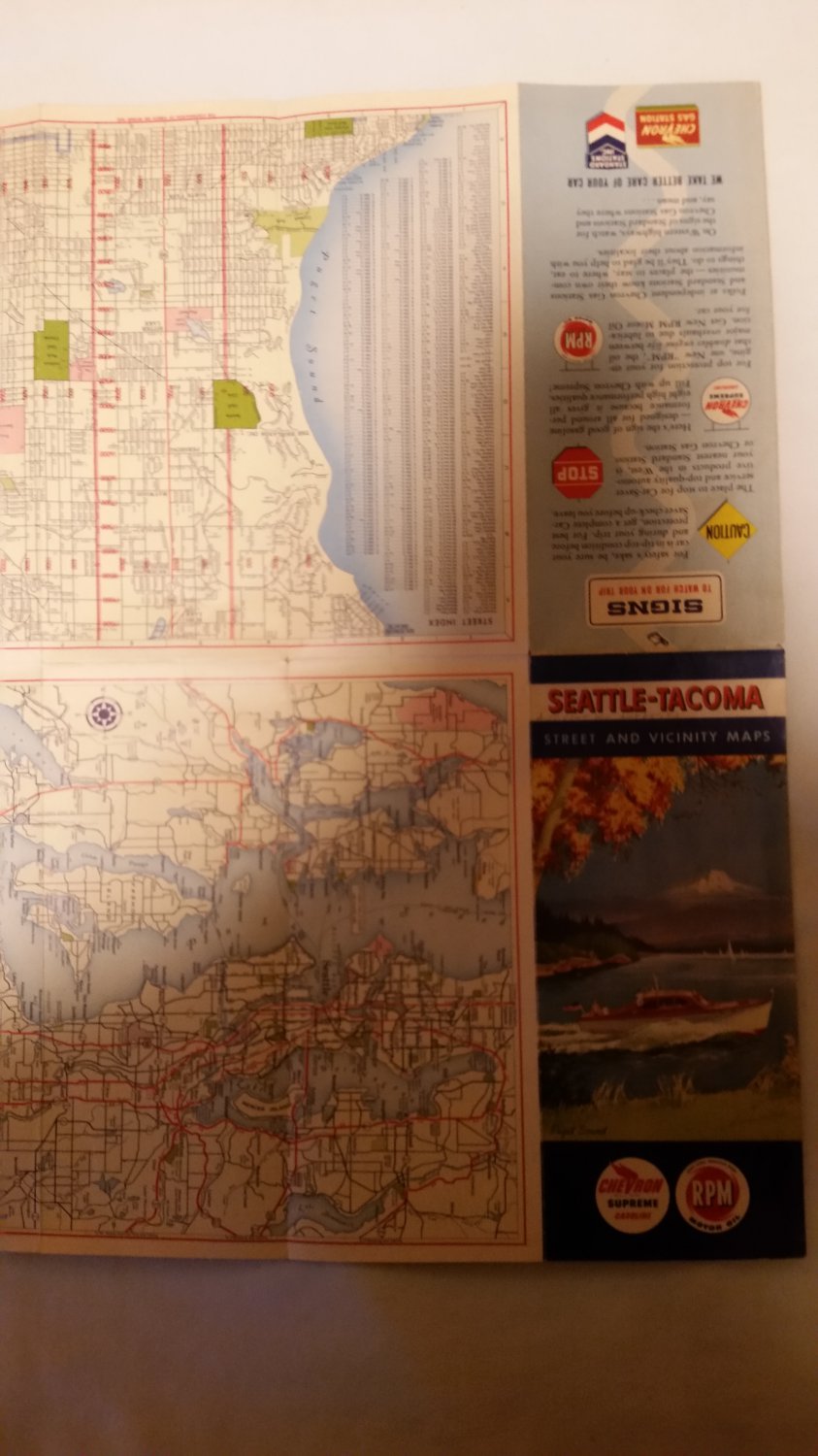 Vintage Seattle- Tacoma Street & Vicinity Maps