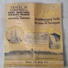Vintage Quebec Brochure, Montmorency Falls, Travel, Advertisements, Canada, 24pg
