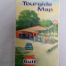 Vintage Gulf Tour Guide Map of New England