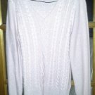 Chaps Classic V Neck Cable Knit Sweater