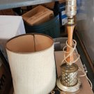 Table Lamp  with wood spindle