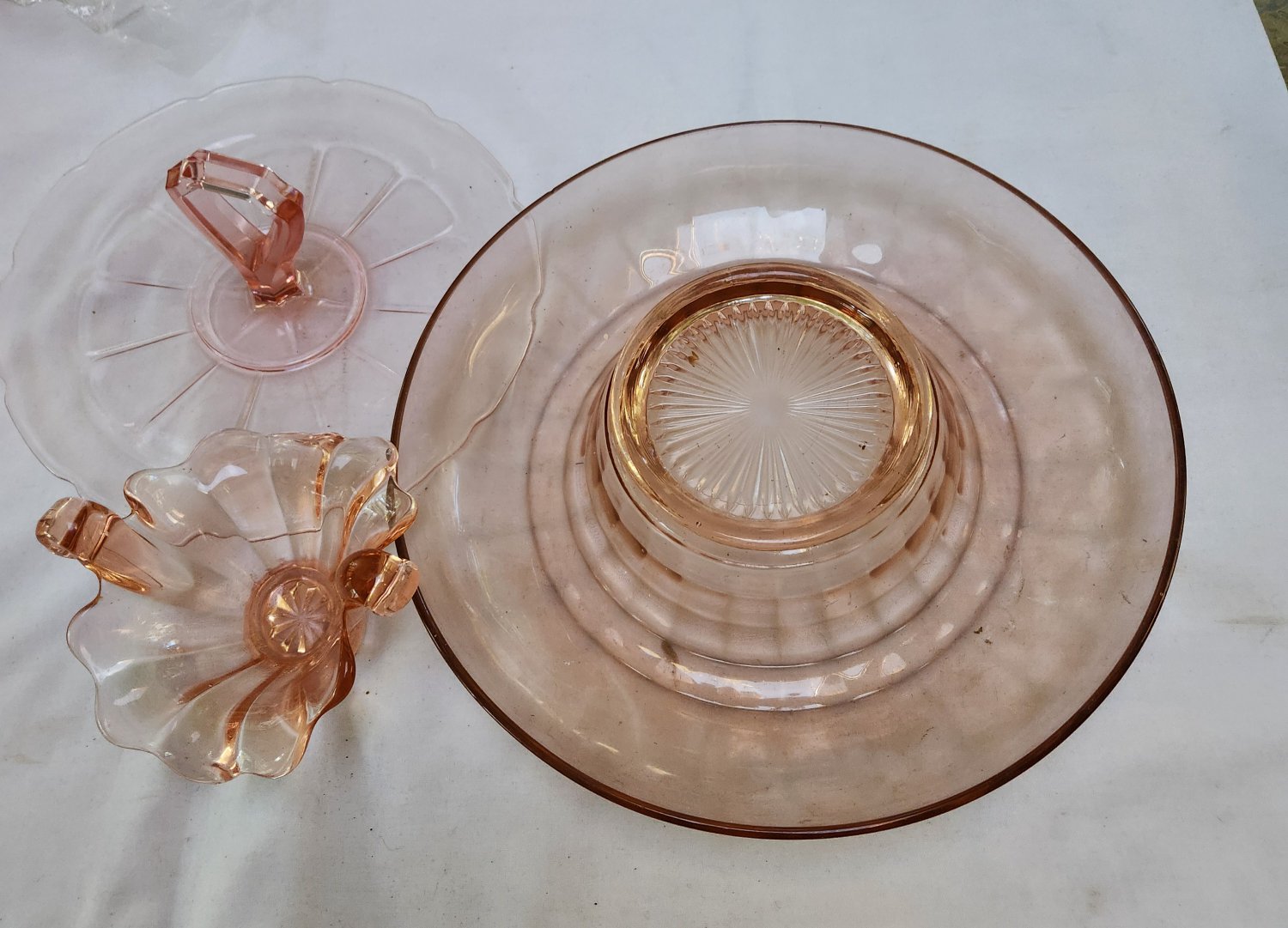 Vintage Pink Depression Glassware