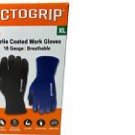 Octogrip L 18 Gauge Nitrile Coated Work Gloves Breathable 6PK