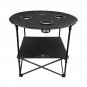 Black Sierra Foldable Camping Table