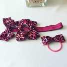 Bows on  Elastic Headband & Hair Tie