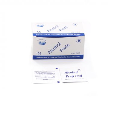 100pcs Disposable Alcohol Cotton Pads - 70% Isopropyl