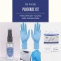 50 pcs 2 Hand Sanitizers 24 Alcohol Pads & 24 Nitrile Gloves - Emergency Preparedness Kit