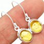 Natural Yellow Citrine 925 Sterling Silver Handcrafted Unique Jewelry Earrings