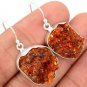 Natural Yellow Citrine 925 Sterling Silver Handcrafted Unique Jewelry Earrings