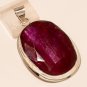 Royal Red Gigantic Ruby Gemstone 925 Sterling Silver Pendant Fine Jewelry New