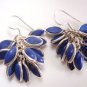Natural Multi Tourmuline Gemstone 925 Sterling Silver Designe Jewelry Earrings