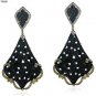Natural Multi Tourmuline Gemstone 925 Sterling Silver Designe Jewelry Earrings