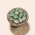 Natural USA Chalcedony Gemstone 925 Sterling Silver Fine Ring Mom Jewelry Gifts