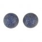 Two Tone Omega Back Earring Natural Lemon Topaz Gemstone 925 Sterling Silver New