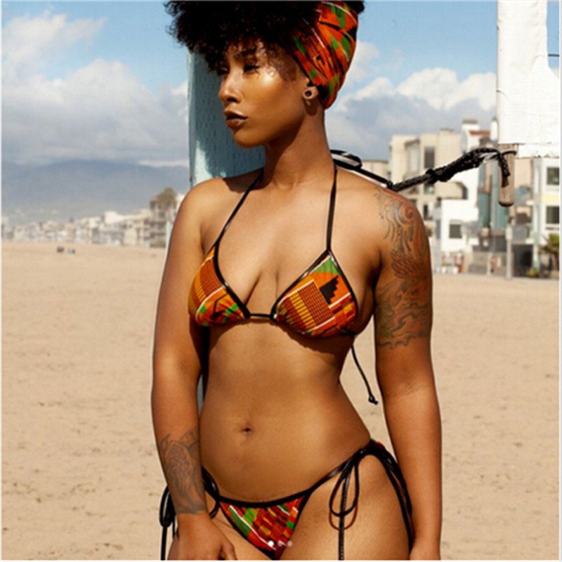 Medium Tribal Printed Two-Piece