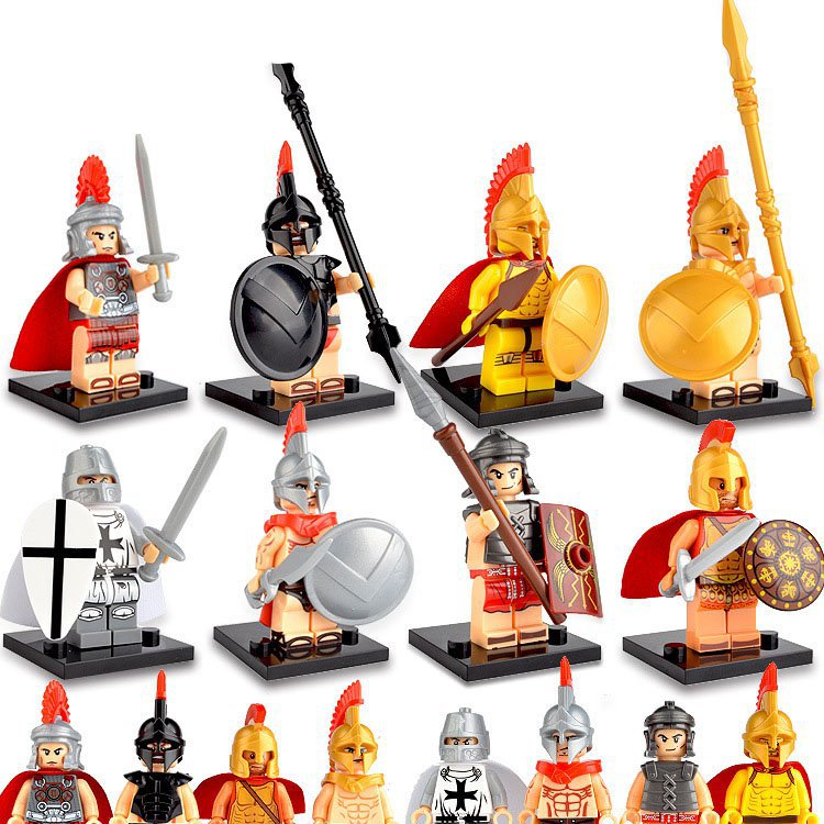 Spartan The Crusaders Minifigures Compatible Lego Roman Spartan Trooper