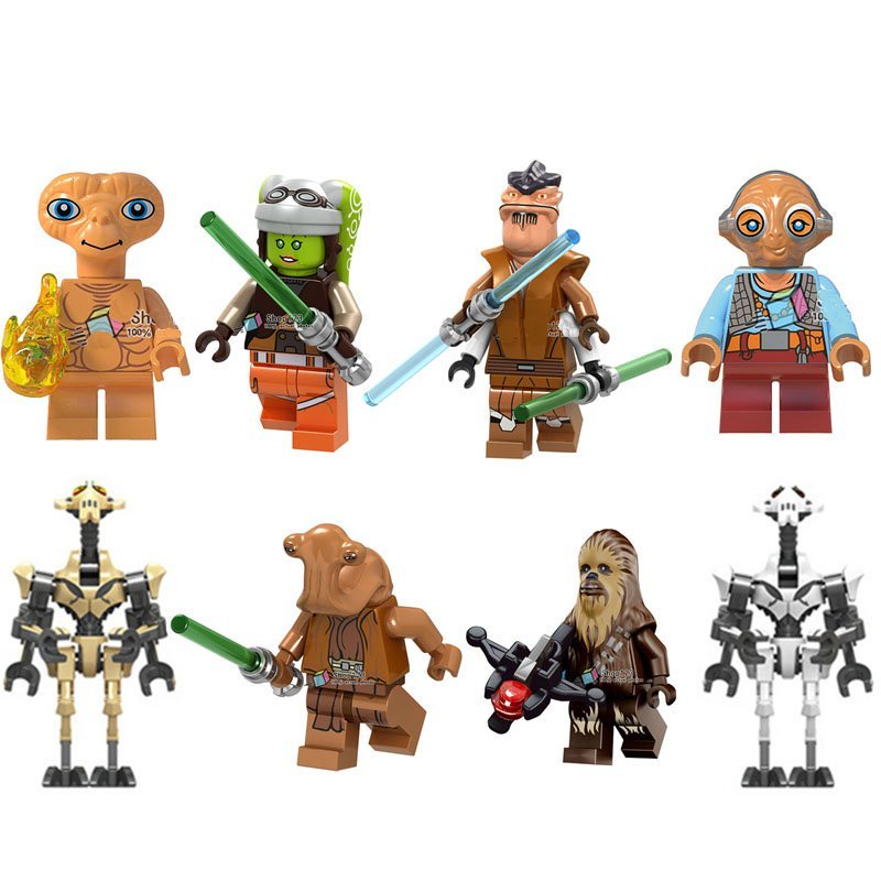 E T Star Wars General Grievous Chewbacca Minifigures Lego