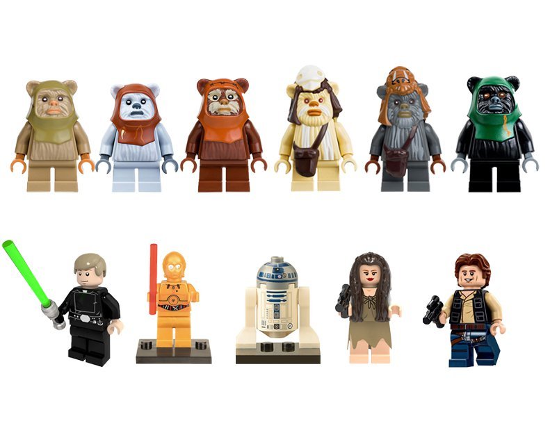 Star Wars Ewok Village Minifigures Fit Lego Luke R2d2 Han Solo CPO