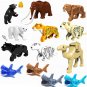 Summer Sarafi Zoo Camel Elephant Bear Tiger Leopard Black Panther Shark Lego Animals