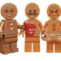 Gingerbread Minifigures Dad Mom Son Fit Lego Gingerbread