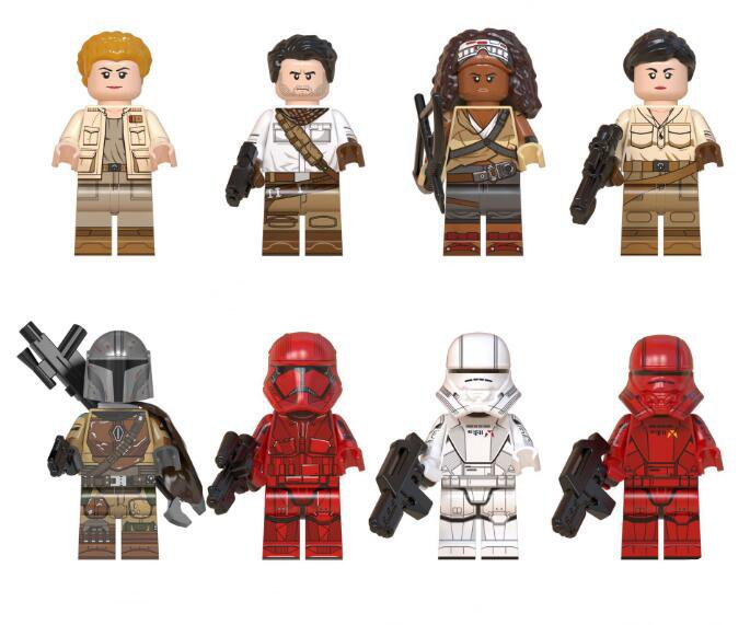 Mandalorian Sith Trooper Kaydel Ko Connix Poe Dameron Jannah Rose Tico Minifigures