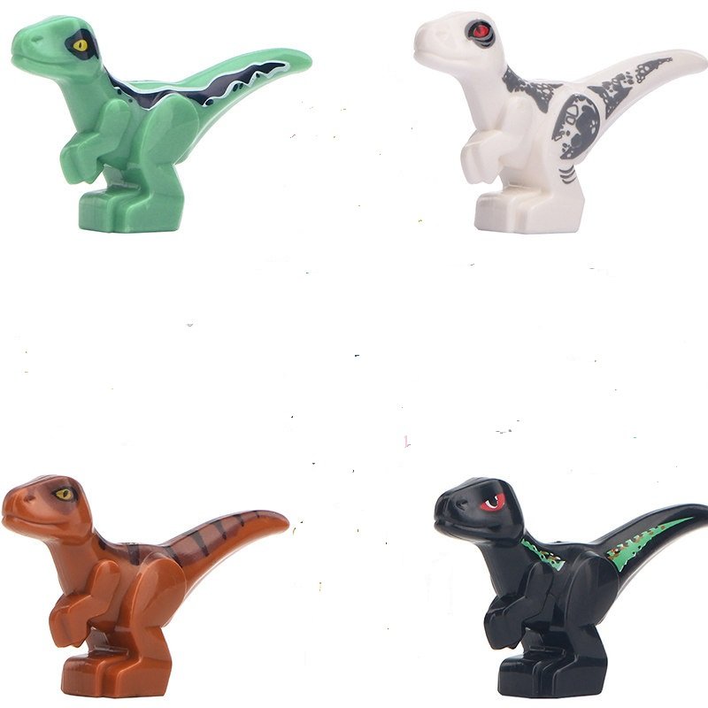 4pcs Jurassic World Small Dinosaur Building Block Toy Compatible Lego Minifigures Toy
